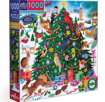 EeBoo eeBoo Christmas Songbirds Puzzle 1000pcs