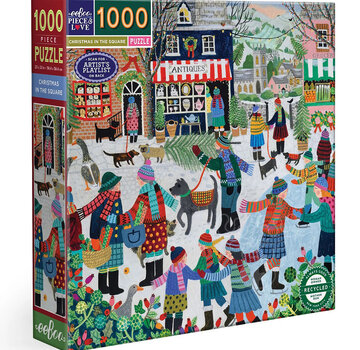 EeBoo eeBoo Christmas in the Square Puzzle 1000pcs
