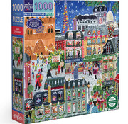 EeBoo eeBoo Paris Christmas Puzzle 1000pcs
