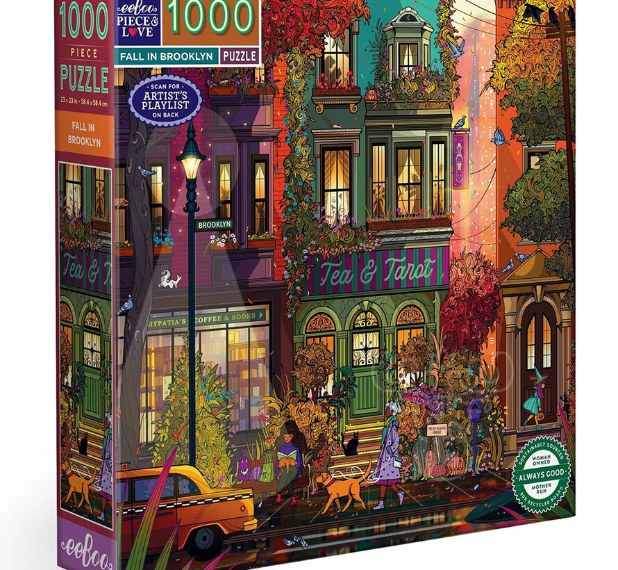 eeBoo Fall in Brooklyn Puzzle 1000pcs