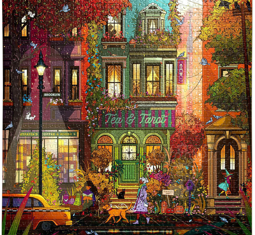 eeBoo Fall in Brooklyn Puzzle 1000pcs