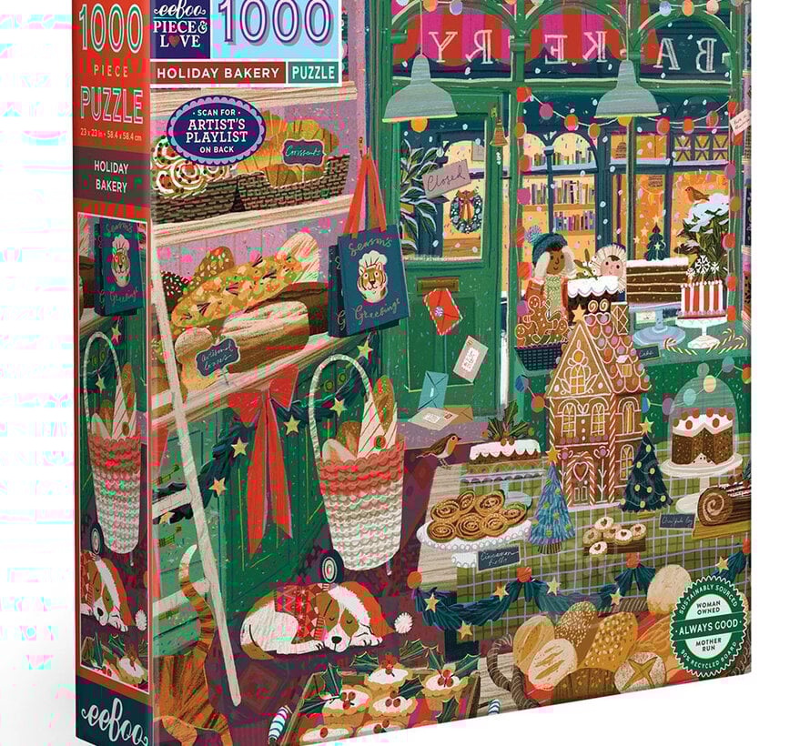 eeBoo Holiday Bakery Puzzle 1000pcs
