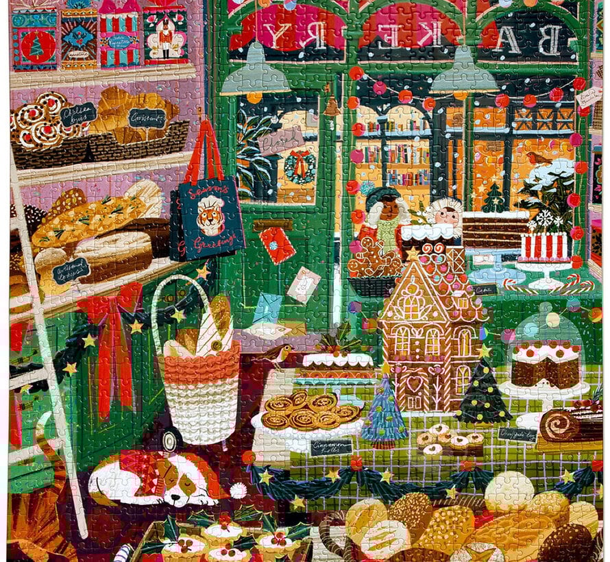 eeBoo Holiday Bakery Puzzle 1000pcs