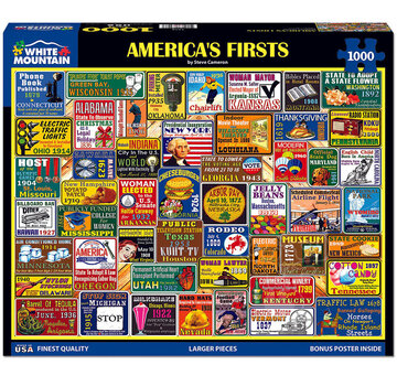 White Mountain White Mountain America’s First Puzzle 1000pcs