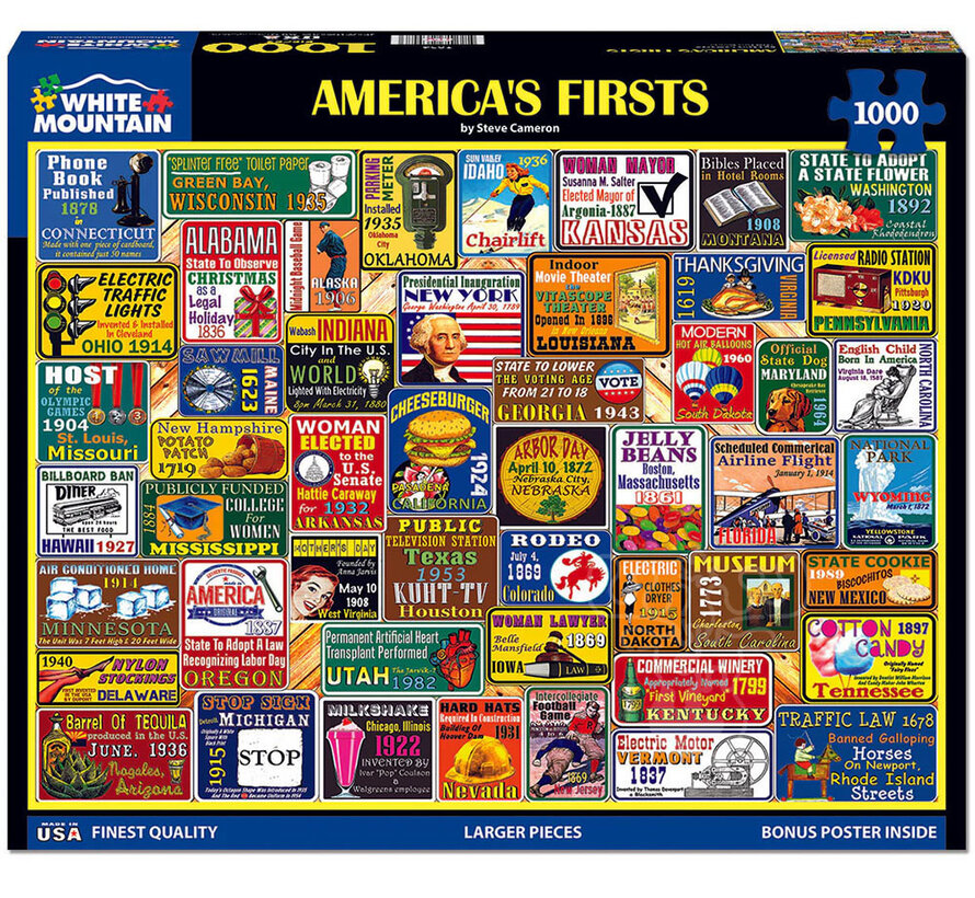 White Mountain America’s First Puzzle 1000pcs