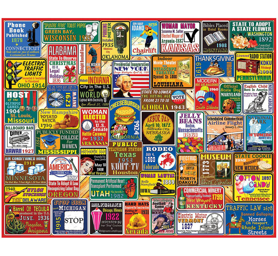 White Mountain America’s First Puzzle 1000pcs