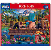 White Mountain White Mountain Dock Dogs Puzzle 1000pcs