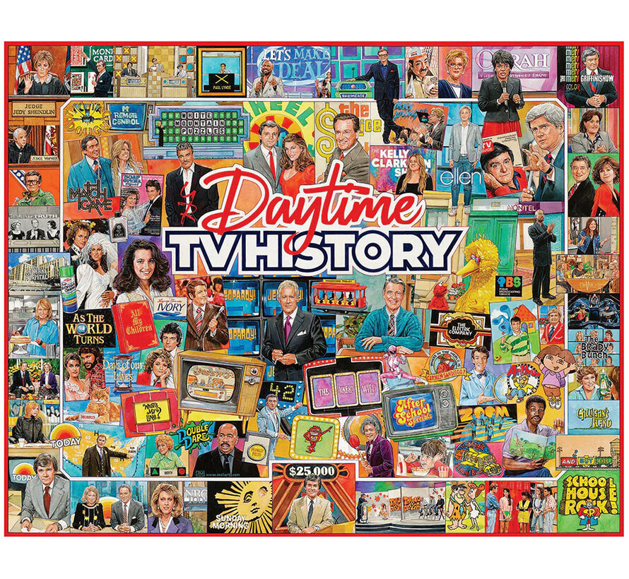 White Mountain Daytime TV History Puzzle 1000pcs
