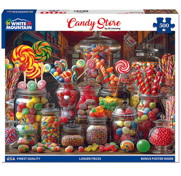 White Mountain White Mountain Candy Store Puzzle 500pcs