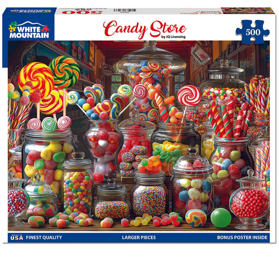 White Mountain Candy Store Puzzle 500pcs