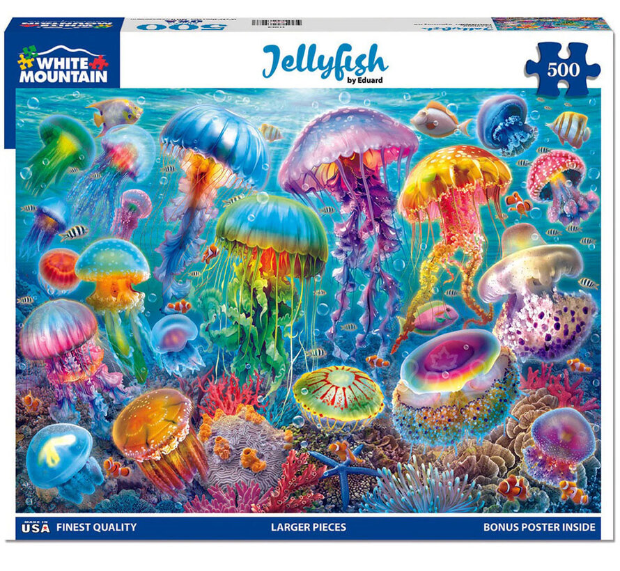 White Mountain Jellyfish Puzzle 500pcs