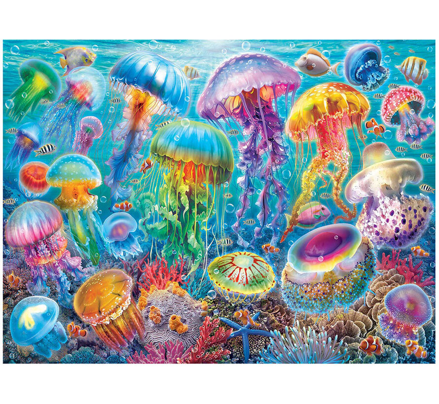 White Mountain Jellyfish Puzzle 500pcs