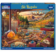White Mountain White Mountain Lake Bungalow Puzzle 1000pcs