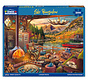 White Mountain Lake Bungalow Puzzle 1000pcs
