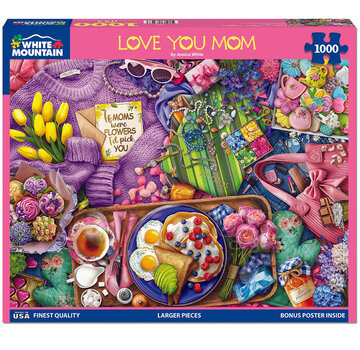 White Mountain White Mountain Love You Mom Puzzle 1000pcs