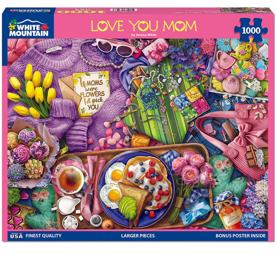 White Mountain Love You Mom Puzzle 1000pcs