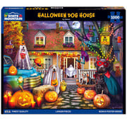 White Mountain White Mountain Halloween Dog House Puzzle 1000pcs