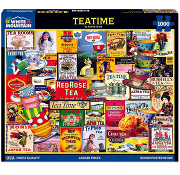 White Mountain White Mountain Teatime Puzzle 1000pcs