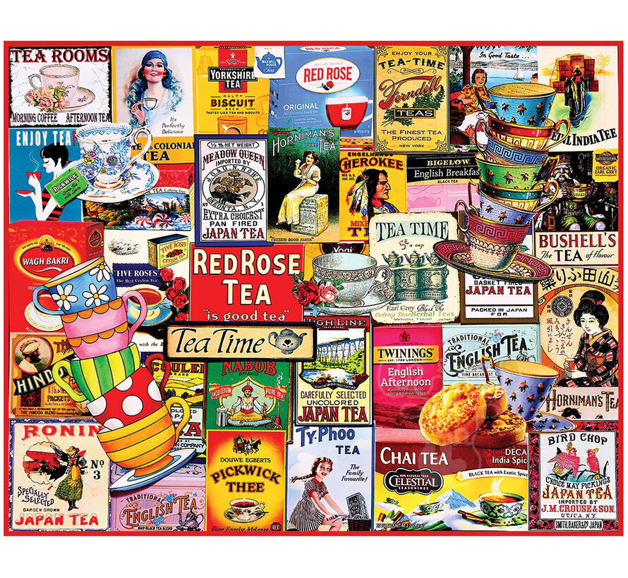 White Mountain Teatime Puzzle 1000pcs