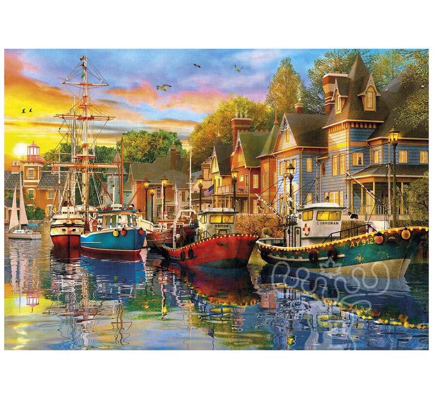 Gibsons Sails at Sunset Puzzle 2 x 500pcs RETIRED