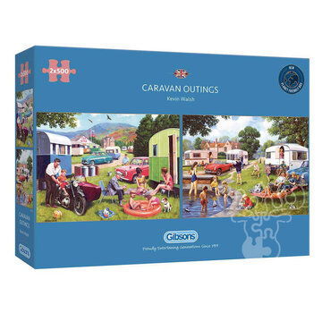 Gibsons Gibsons Caravan Outings Puzzle 2 x 500pcs RETIRED