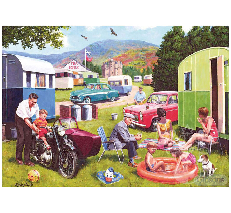 Gibsons Caravan Outings Puzzle 2 x 500pcs RETIRED