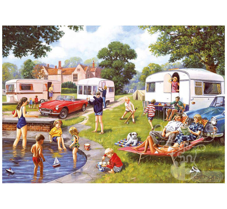 Gibsons Caravan Outings Puzzle 2 x 500pcs RETIRED