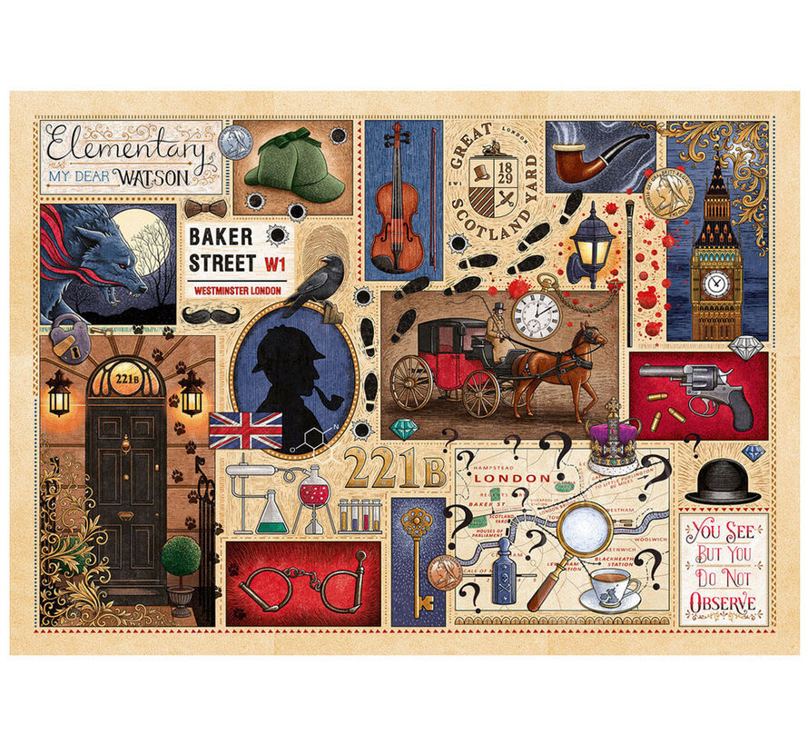 Gibsons Book Club: Sherlock Holmes Puzzle 1000pcs RETIRED