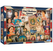 Gibsons Gibsons Celebrating Our Glorious Queen Puzzle 1000pcs RETIRED