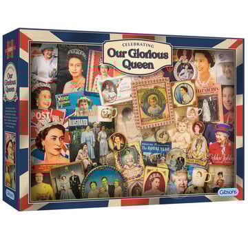 Gibsons Gibsons Celebrating Our Glorious Queen Puzzle 1000pcs RETIRED