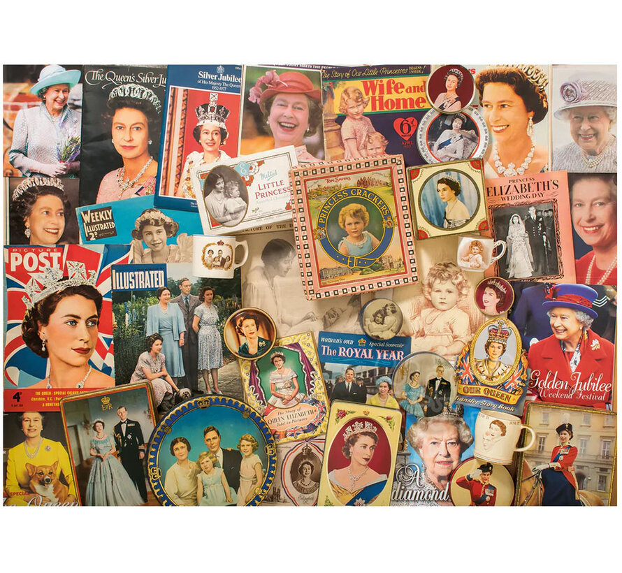 Gibsons Celebrating Our Glorious Queen Puzzle 1000pcs RETIRED