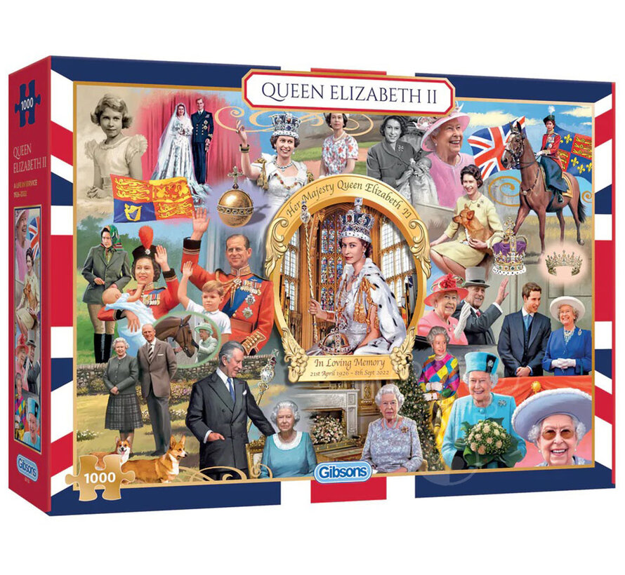 Gibsons Queen Elizabeth II Puzzle 1000pcs RETIRED