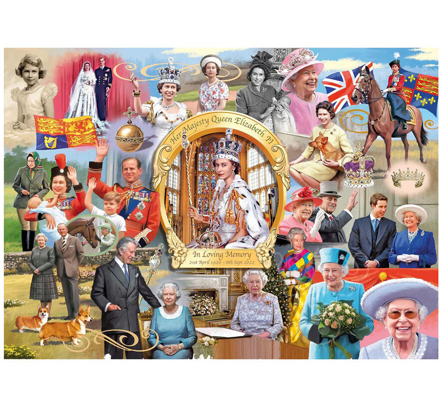 Gibsons Queen Elizabeth II Puzzle 1000pcs RETIRED
