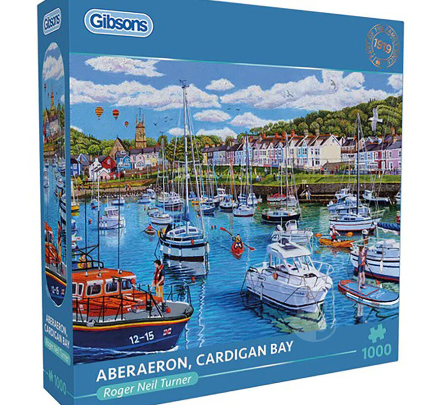 Gibsons Aberaeron, Cardigan Bay Puzzle 1000pcs