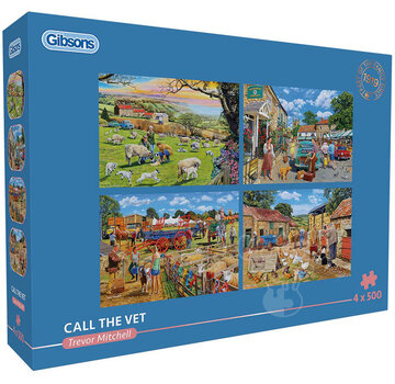 Gibsons Gibsons Call the Vet Puzzle 4 x 500pcs