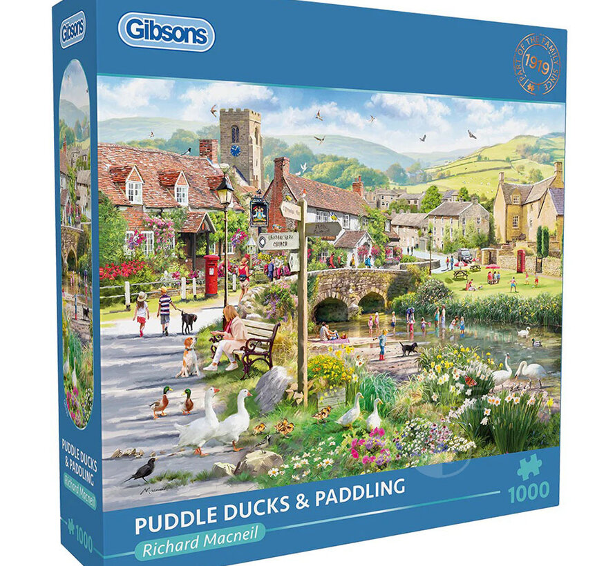 Gibsons Puddle Ducks & Paddling Puzzle 1000pcs