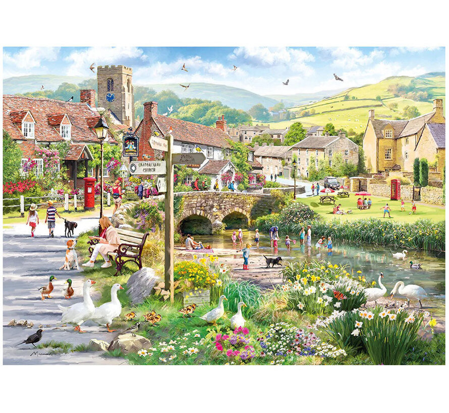 Gibsons Puddle Ducks & Paddling Puzzle 1000pcs