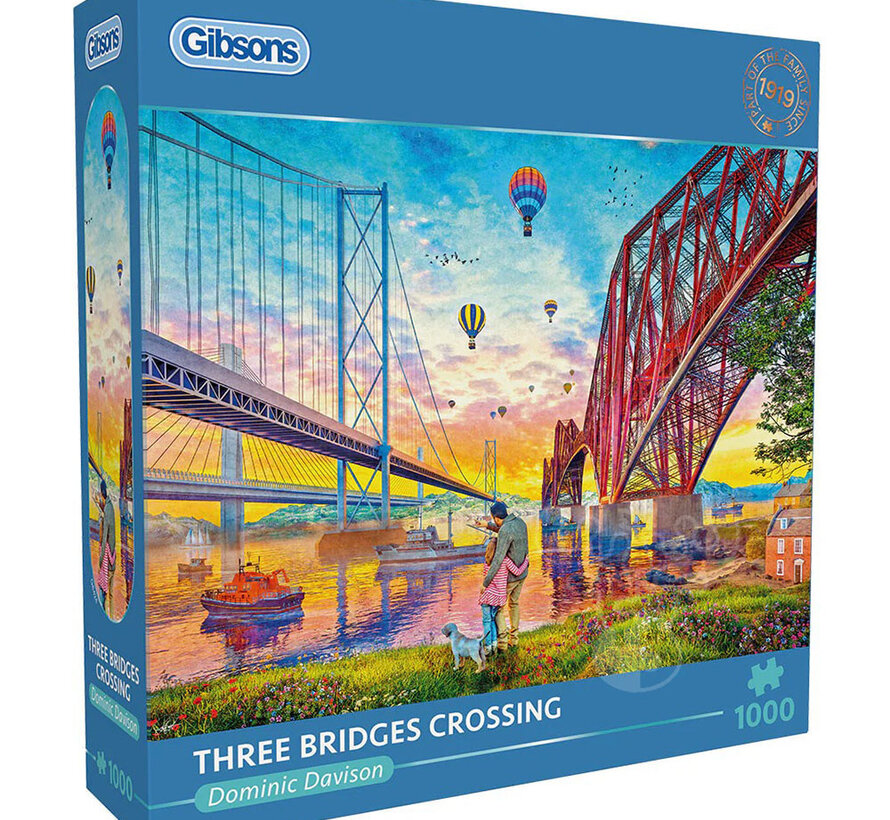 Gibsons Three Bridges Crossing Puzzle 1000pcs