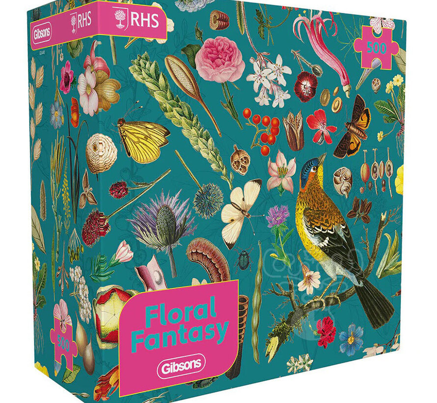 FINAL SALE Gibsons RHS Floral Fantasy Puzzle 500pcs