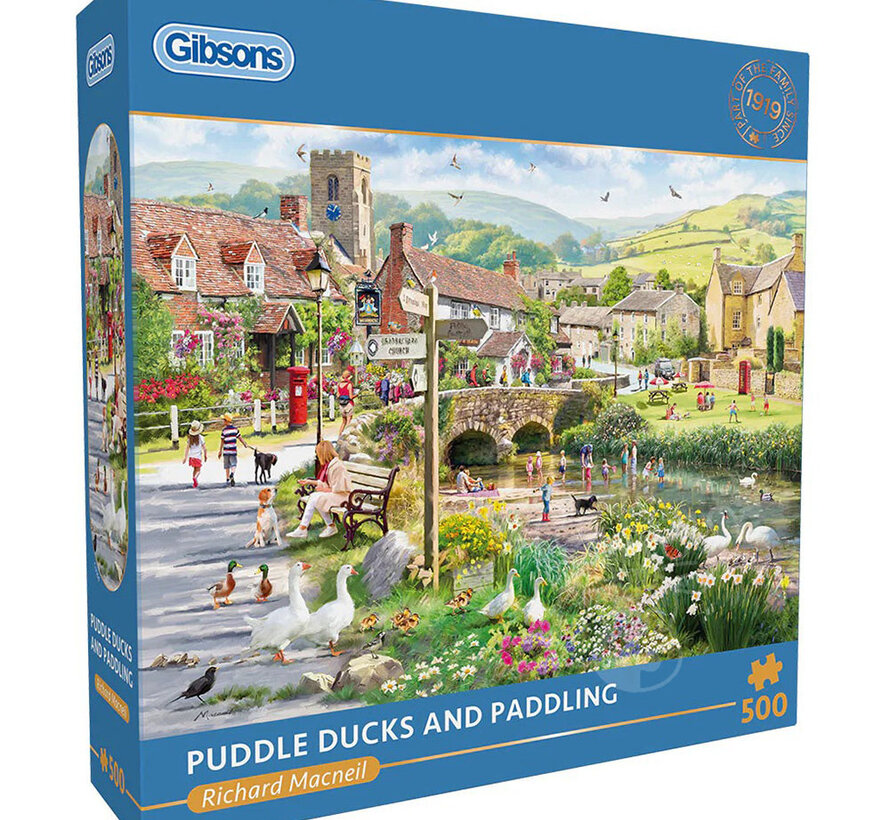 Gibsons Puddle Ducks & Paddling Puzzle 500pcs