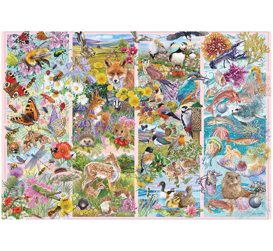 Gibsons Curious Creatures Puzzle 500pcs