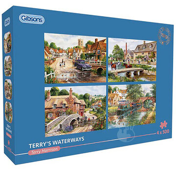 Gibsons Gibsons Terry's Waterways Puzzle 4 x 500pcs