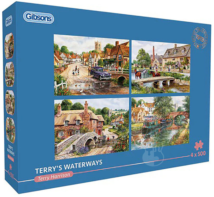Gibsons Terry's Waterways Puzzle 4 x 500pcs