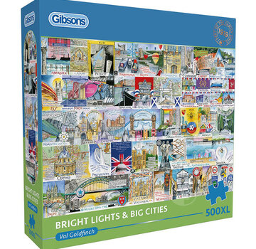 Gibsons Gibsons Bright Lights & Big Cities Puzzle 500pcs XL