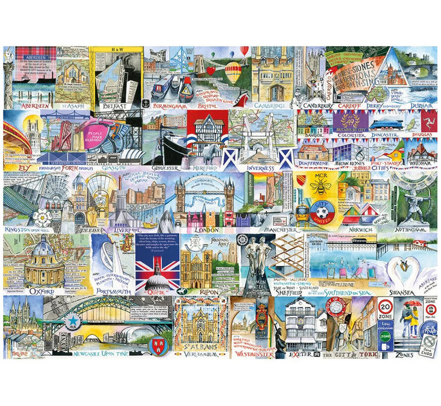 Gibsons Bright Lights & Big Cities Puzzle 500pcs XL