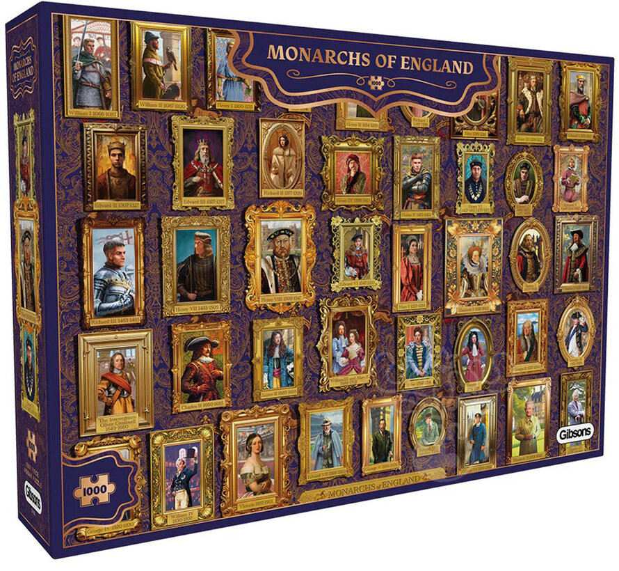 Gibsons Monarchs of England Puzzle 1000pcs