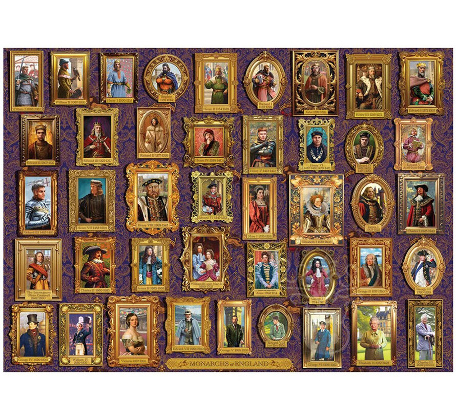 Gibsons Monarchs of England Puzzle 1000pcs
