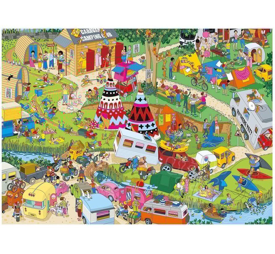 Gibsons Jokesaws: Campsite Capers Puzzle 1000pcs