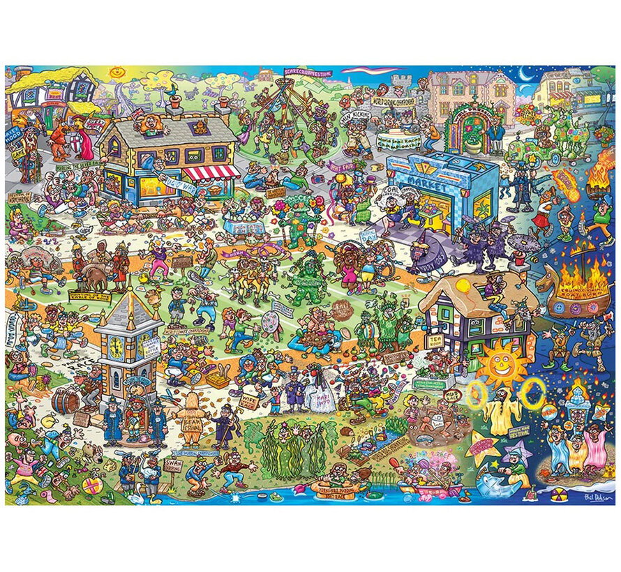Gibsons Jokesaws: Barmy Britain Puzzle 1000pcs