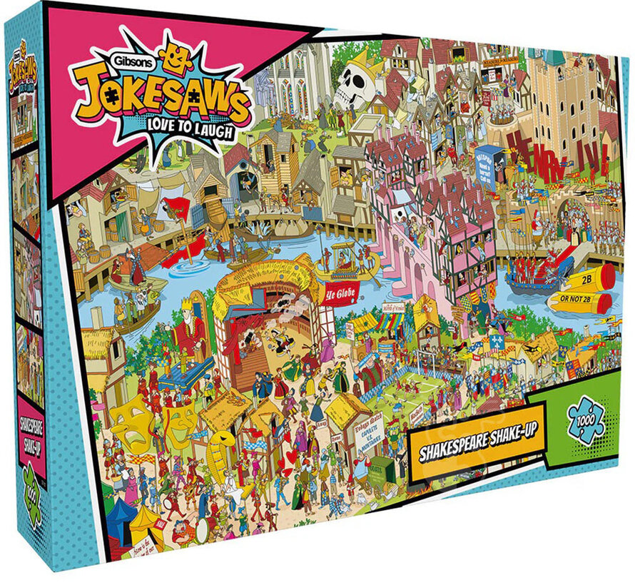 Gibsons Jokesaws: Shakespeare Shake-up Puzzle 1000pcs
